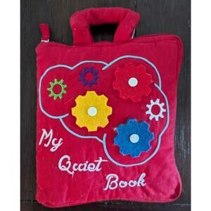 My Quiet Book Soft with Carrying Handle Basic Fine Motor Skills EUC